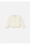 Baby Girl Bow Knitted Cardigan Ecru 1307