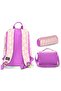Pink and White Daisy Patterned Girls' Primary and Secondary School Three-Piece School Bag Set Setygn33224A - 3