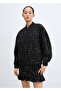 Tweed bomber jacket