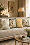 Floral Bird Patterned 4-Piece Throw Pillow Cover Set - 2