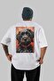 For Dog Lovers 27 White Oversize T-Shirt with Dog Print on the Back 100% Cotton Unisex Dog Lover Premium Design - 2