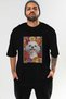 For the Love of Dogs 10 Front Dog Prints Black Oversize T-Shirt 100% Cotton Unisex Dog Lover Premium Design - 2