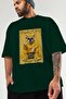 For Dog Lovers 62 Front Dog Printed Green Oversize T-Shirt 100% Cotton Unisex Dog Lover Premium Design - 3