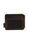 Men's Wallet Card Holder Genuine Leather Wallet Money Clip Double-Sided Use Gift |   Coffee Black Axis Reverse - 2