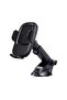Universal Car Phone Holder with Strong Suction Cup - Mechanical Lock, 360 Degrees °   Rotating Design, Triangular Design for Stability, Black