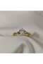 Xuping Good Quality Stainless Steel Antiallergic Edge Embossed Zircon Stone Solitaire Ring - 2