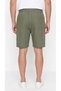 Men's Khaki Color 100% Cotton Linen Muslin Shorts with Back Pockets and Laces - 6