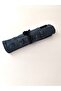 Patchwork Pocketed Navy Blue Denim Roll-Up Brush Holder Pen Holder - 5