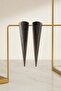 Women's Gold Textured Long Minimal Earrings