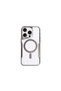 Apple iPhone 15 Pro Compatible Case with Magsafe Silicone Cover - Titan Gray - 4