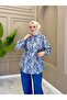 Rosalia Floral Patterned Shirt Blue - 2