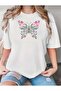 Women's Butterfly Print Design Tshirt