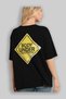 Body under Oversize Back Printed Black T-Shirt 100% Cotton Streetwear Premium Comfortable Fit - 4