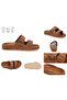 Dubai 3 Leather Daily Orthopedic Buckle Slippers