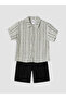 Esvab • Modern & Distinctive Striped Baby Boy Shorts Set - 3