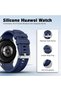 Silicone Watch Band Compatible with Huawei GT6 / GT6 Pro 46mm, Comfortable, Skin-Friendly Quick Release Wristband with Adjustable Buckle for GT Watch (Midnight Blue) - 2