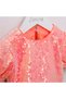 Girl's Suit with Sequined Crop Top and Tutu Skirt for Birthday Party, Special Day Photo Shoot - 6