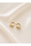 Children's Anti-Tarnish Xuping Stone Teddy Bear Hoop Earrings (1 cm Diameter) - 2