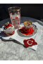 منديل تقديم القهوة مطرز يدويًا بعلم تركيا - 3