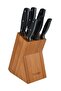 7-Piece Complement Knife Block Set Silver/Black/Orange - 2