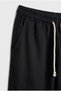 Women's Black Linen Look Palazzo High Waist Lace-Up Comfortable Fit Trousers - 4