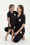 Mother Daughter Pajamas Short Sleeve Square Collar Front Buttoned Pajama Sets Sold Separately 100% Cotton Mother Daughter Pajama Set Combination - 3