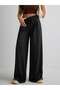 Women's High Waist Front Pleated Lace-Up Wide Leg Comfortable Casual Sweatpants