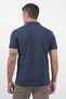 Navy Blue Polo Collar Short Sleeve Pocket Comfort Fit Cotton T-Shirt 1011260155 - 5