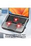 AirBase-2 Laptop Cooling Pad with 3 Silent Fans, Adjustable Height, Dual USB-C, Phone Holder - 3