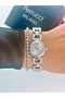 Steel Strap Minimal Case 2 Year Warranty 3 Atm Waterproof Women's Wristwatch + Bracelet Gift - 3