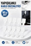 10-Piece White Adhesive Cable Organizer Clips Cable Fixer Holder for Desk Office Vehicle