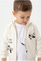 Boys' 3-Piece Tracksuit Set Long Sleeve Crew Neck Embroidered T-Shirt - Hooded Zipper - 5