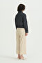 Elastic Waist Jacket with Pocket Detail - Anthracite - 4