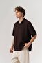 Mach Basic Short Sleeve Tencel Fabric Oversize Shirt - 3