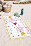 Playing Card Girl Heart Themed Beach Towel - Modern Artistic White Pink Quick Dry Microfiber Towel - 7