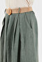 Relaxed Fit High Waist Wide Leg Linen Trousers Pants 7544 - 7