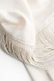 Fringed one-shoulder kaftan dress - 7
