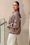 Front Pleated Detailed Zippered Advertized Sleeve Lined Bomber Jacket - 2