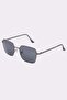 Unisex Square Black Framed Uv 400 Protection Sunglasses - 2