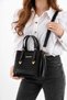 Women's 4-Compartment Simple and Stylish Shoulder Bag with Gold Accessories Clutch Bag S-1425 - 4