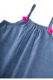 Strappy Denim Dress 1-7 Years Blue - 4