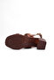 Bln S600 Double Strap Gold Buckle Detailed Heeled Shoes - 4