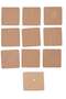 Plain MDF Wooden Fridge Magnet Blanks Cutouts - Square (Pack of 10) - 2