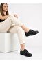 Women's Black Genuine Leather Bone Protrusion Special Orthopedic Sole Casual Shoes - 3