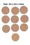 Plain MDF Wooden Fridge Magnet Blanks Cutouts - Round (Pack of 10) - 6