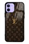 iPhone 12 Brown Gold Lv Design Glossy Phone Case