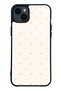 iPhone 14 Plus Cream Pink Coquette Pattern Designed Glossy Phone Case
