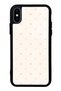 iPhone XS Max Cream Pink Coquette Pattern Design Glossy Phone Case