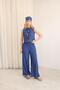 Relax Women's Tie-Detail Sleeveless Blouse Palazzo Pants Two-Piece Set - 5