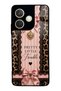 Oppo A5 Pro Glossy Phone Case with Pretty Leopard Bow Design